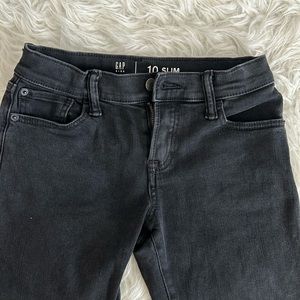 Boys size 10 slim black denim jeans